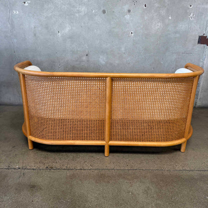 Crate & Barrel Fields Cane Settee