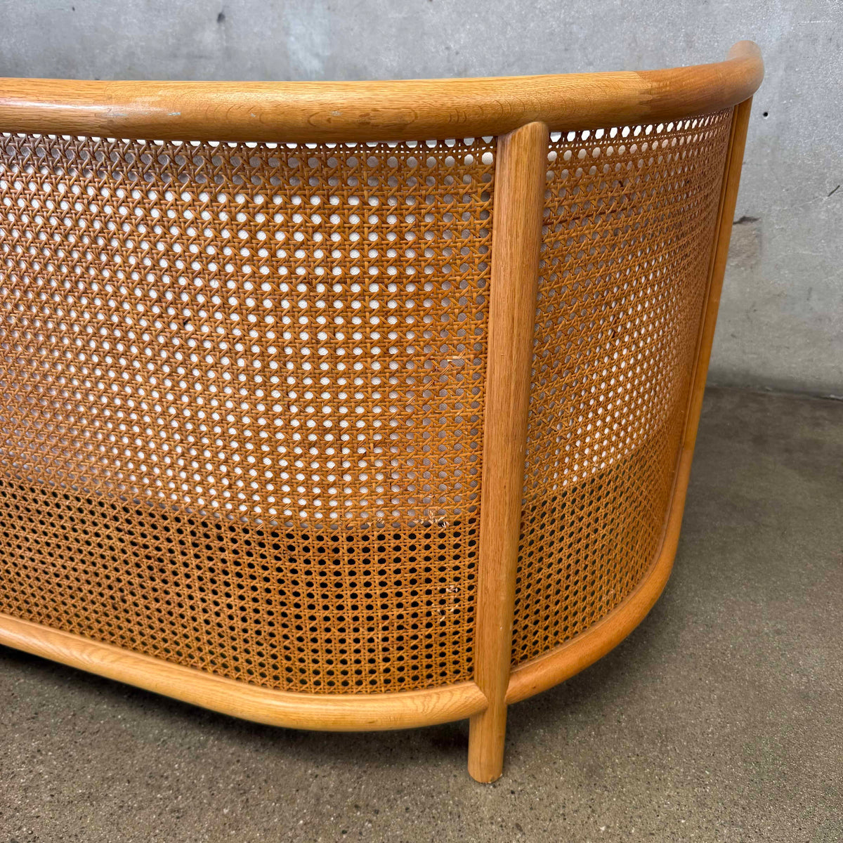 Crate & Barrel Fields Cane Settee