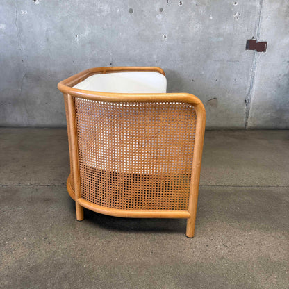 Crate & Barrel Fields Cane Settee
