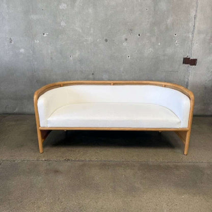 Crate & Barrel Fields Cane Settee