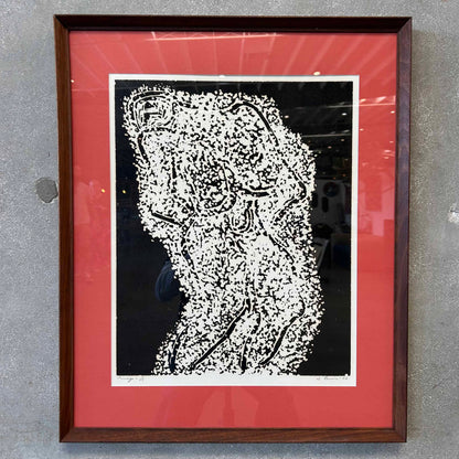 Vintage Modernist Lithograph, "Image" by Stanley Lewis Signed, Dated, & Numbered 2 of 25 C. 1962