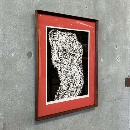 Vintage Modernist Lithograph, "Image" by Stanley Lewis Signed, Dated, & Numbered 2 of 25 C. 1962