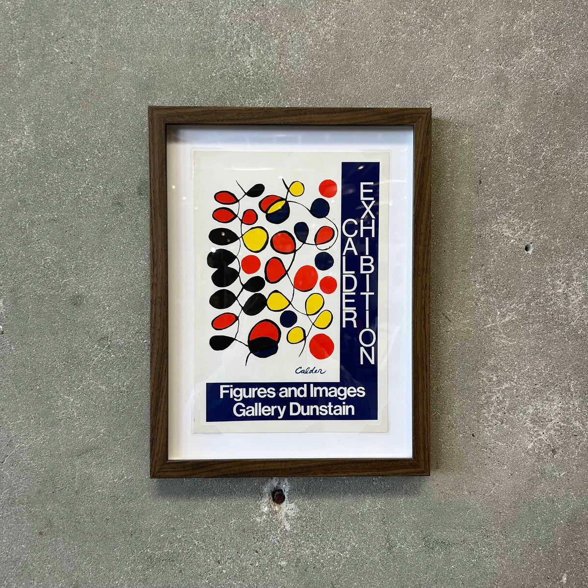 Vintage Calder Exhibit Lithograph Poster C. 1970s