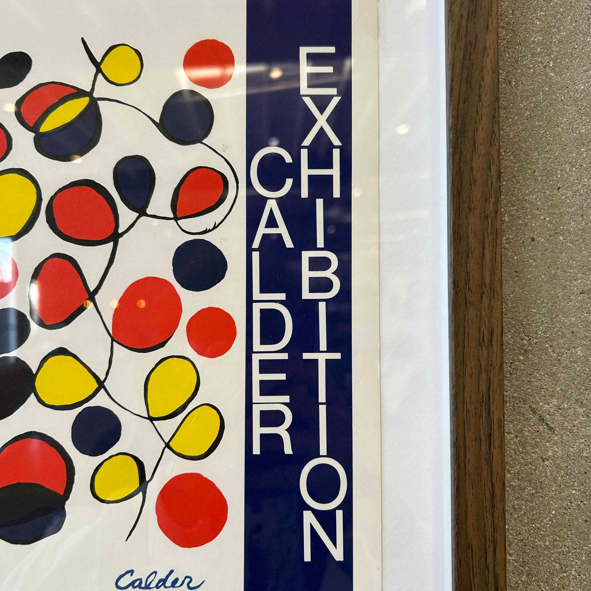 Vintage Calder Exhibit Lithograph Poster C. 1970s