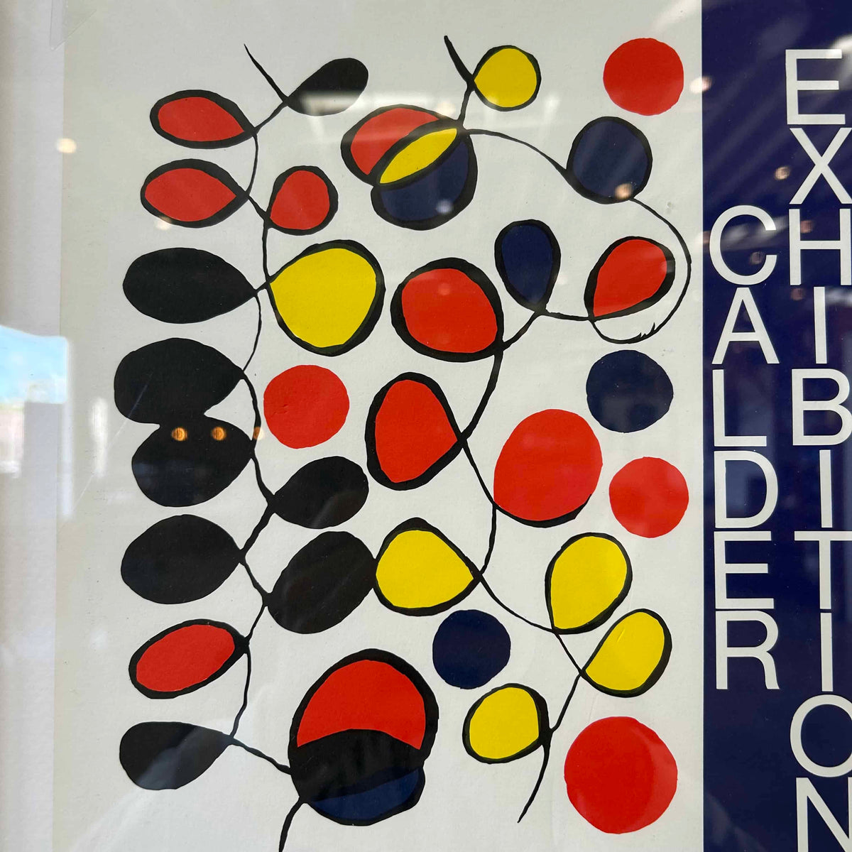 Vintage Calder Exhibit Lithograph Poster C. 1970s