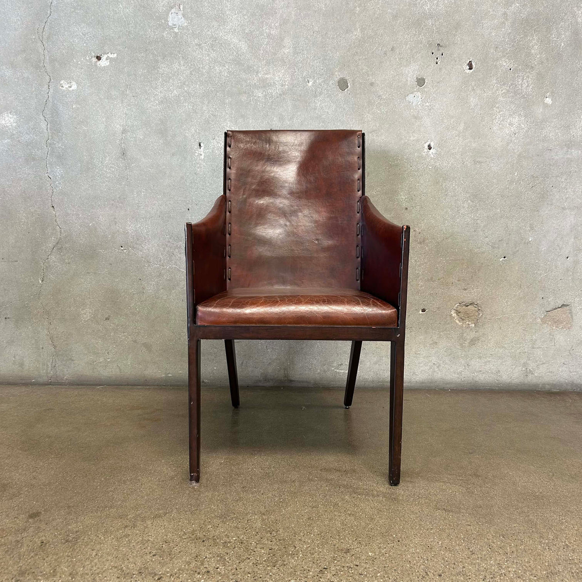 Hickory Chair Company, Leather & Metal #1