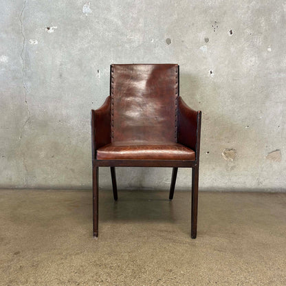 Hickory Chair Company, Leather & Metal #1