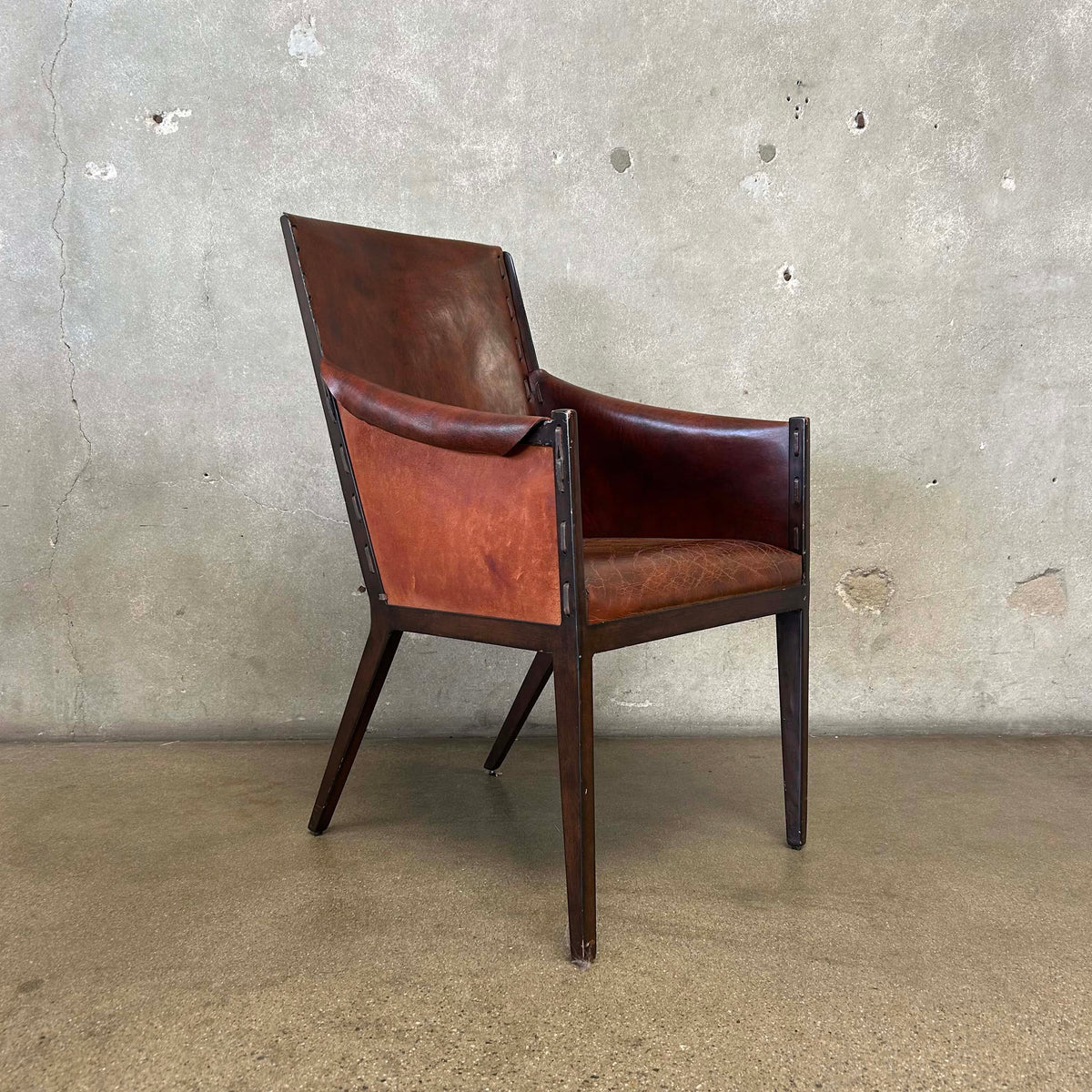 Hickory Chair Company, Leather & Metal #1