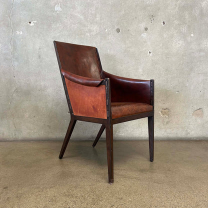 Hickory Chair Company, Leather & Metal #1