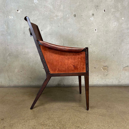 Hickory Chair Company, Leather & Metal #1