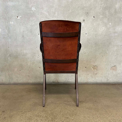 Hickory Chair Company, Leather & Metal #1