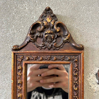 Pair of Vintage Pier Style Ornate Gilded Frame Wall Mirrors