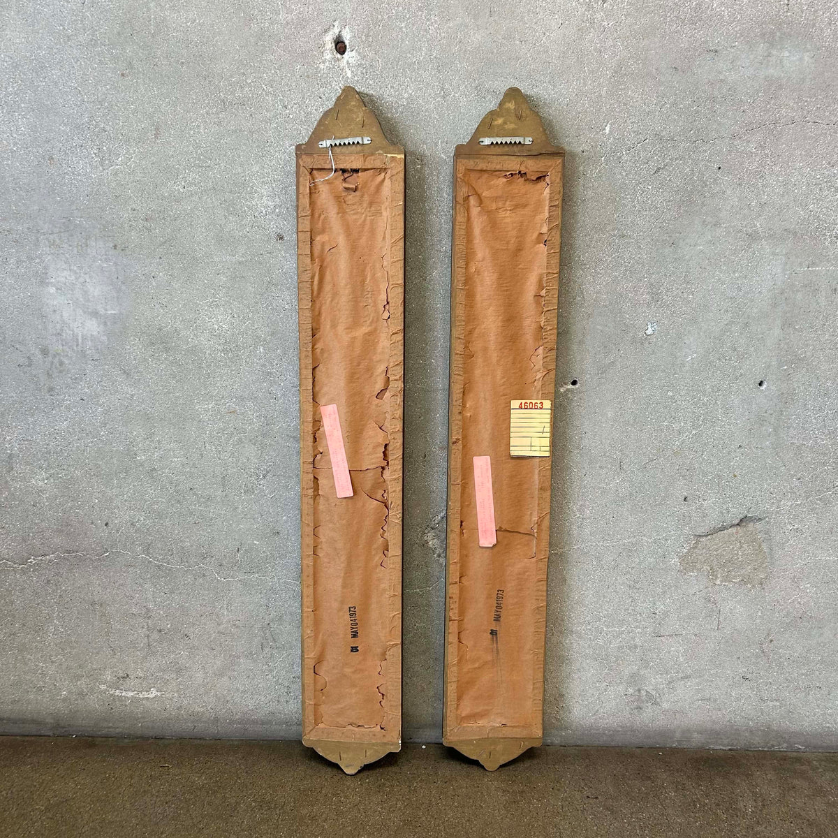 Pair of Vintage Pier Style Ornate Gilded Frame Wall Mirrors