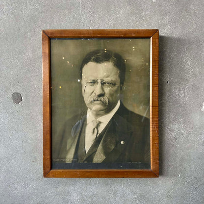 Teddy Roosevelt Portrait Photograph Framed