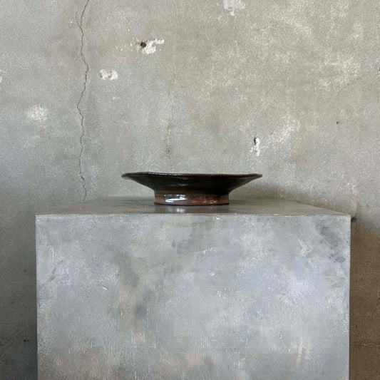 Vintage Large Centerpiece Studio Pottery Brown