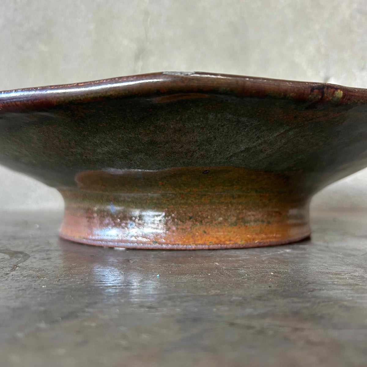 Vintage Large Centerpiece Studio Pottery Brown