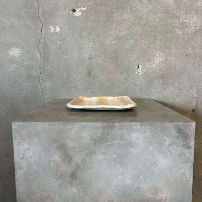 Vintage Square Studio Pottery Platter/Tray Neutral