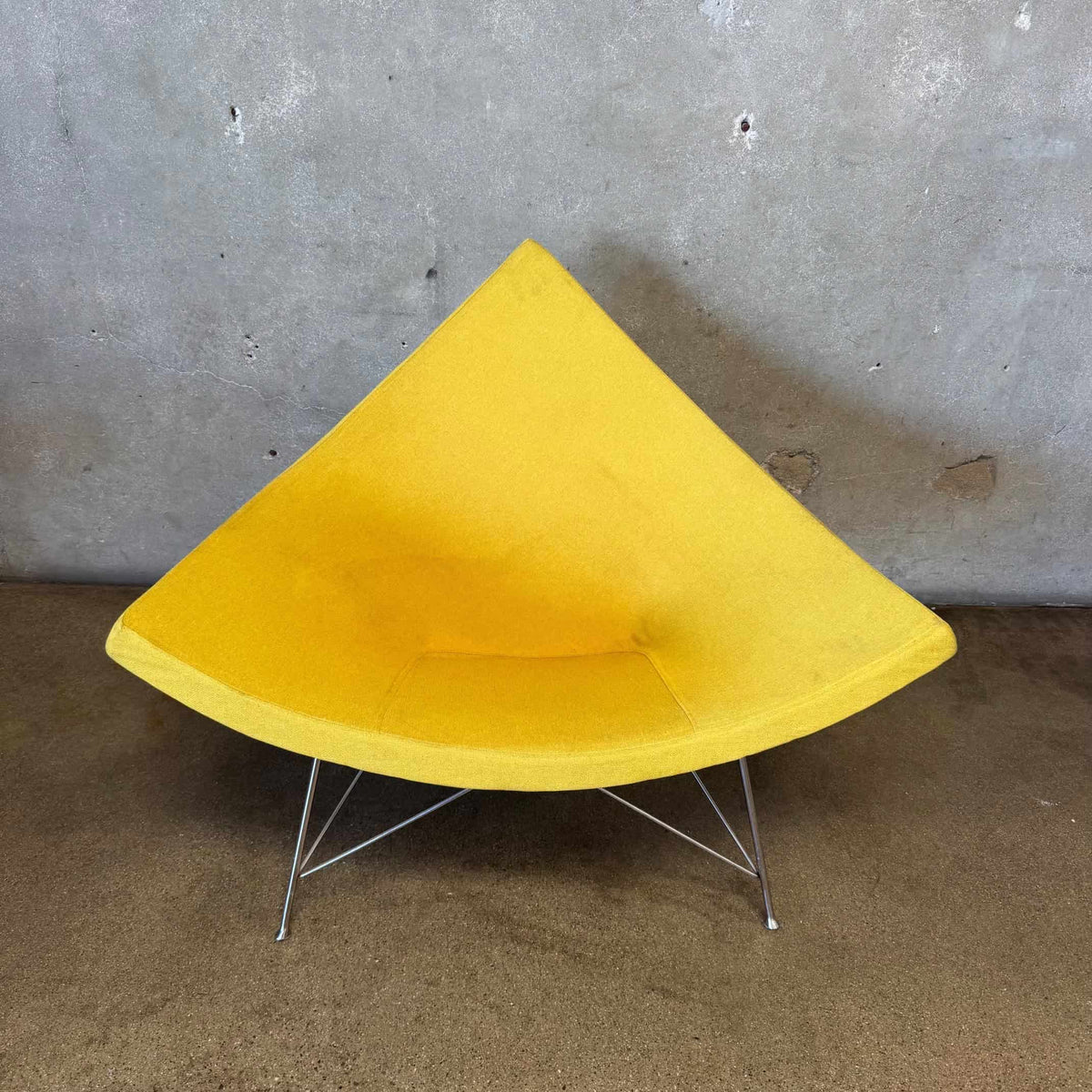 Yellow George Nelson Style Coconut Chair