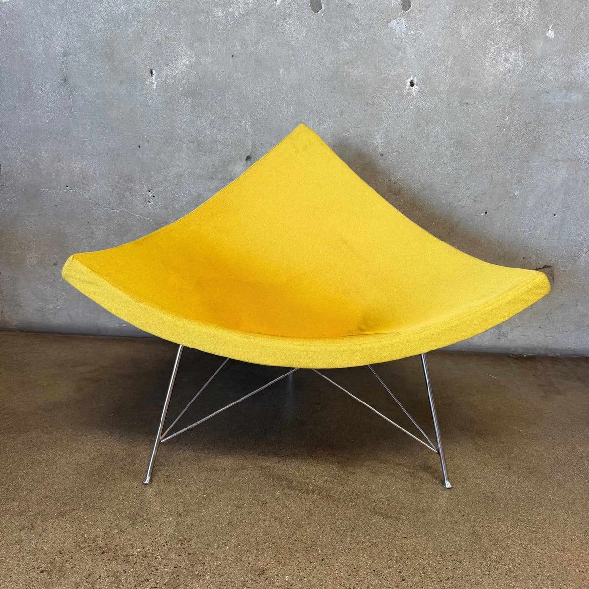 Yellow George Nelson Style Coconut Chair