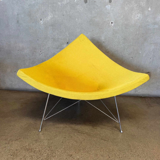 Yellow George Nelson Style Coconut Chair