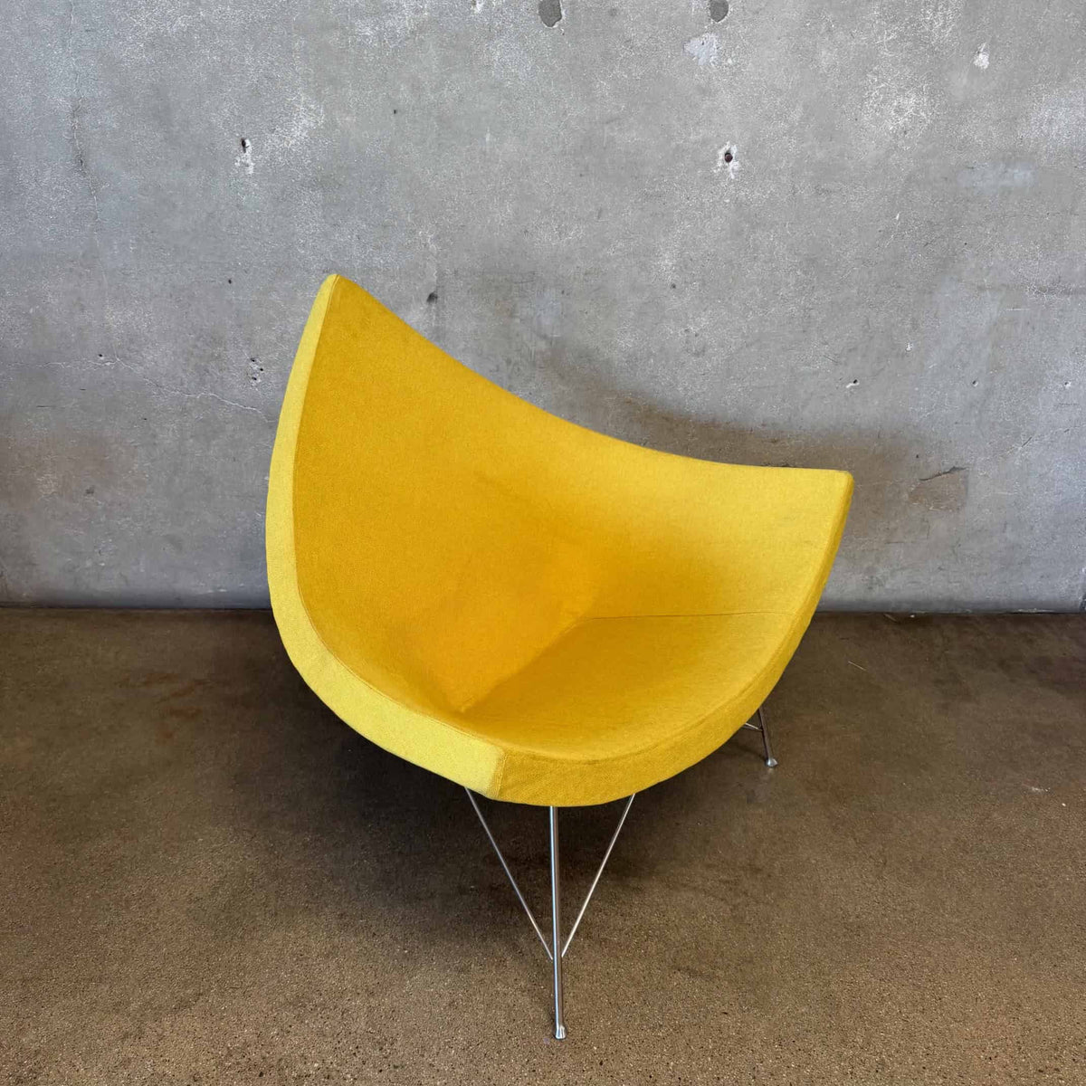 Yellow George Nelson Style Coconut Chair