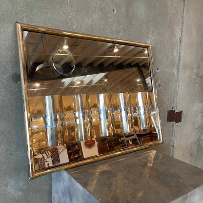Mixed Silver & Gold Post Modern Wall Art Mirror