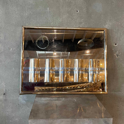 Mixed Silver & Gold Post Modern Wall Art Mirror