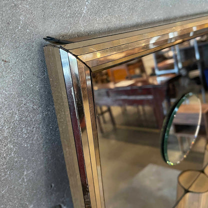 Mixed Silver & Gold Post Modern Wall Art Mirror