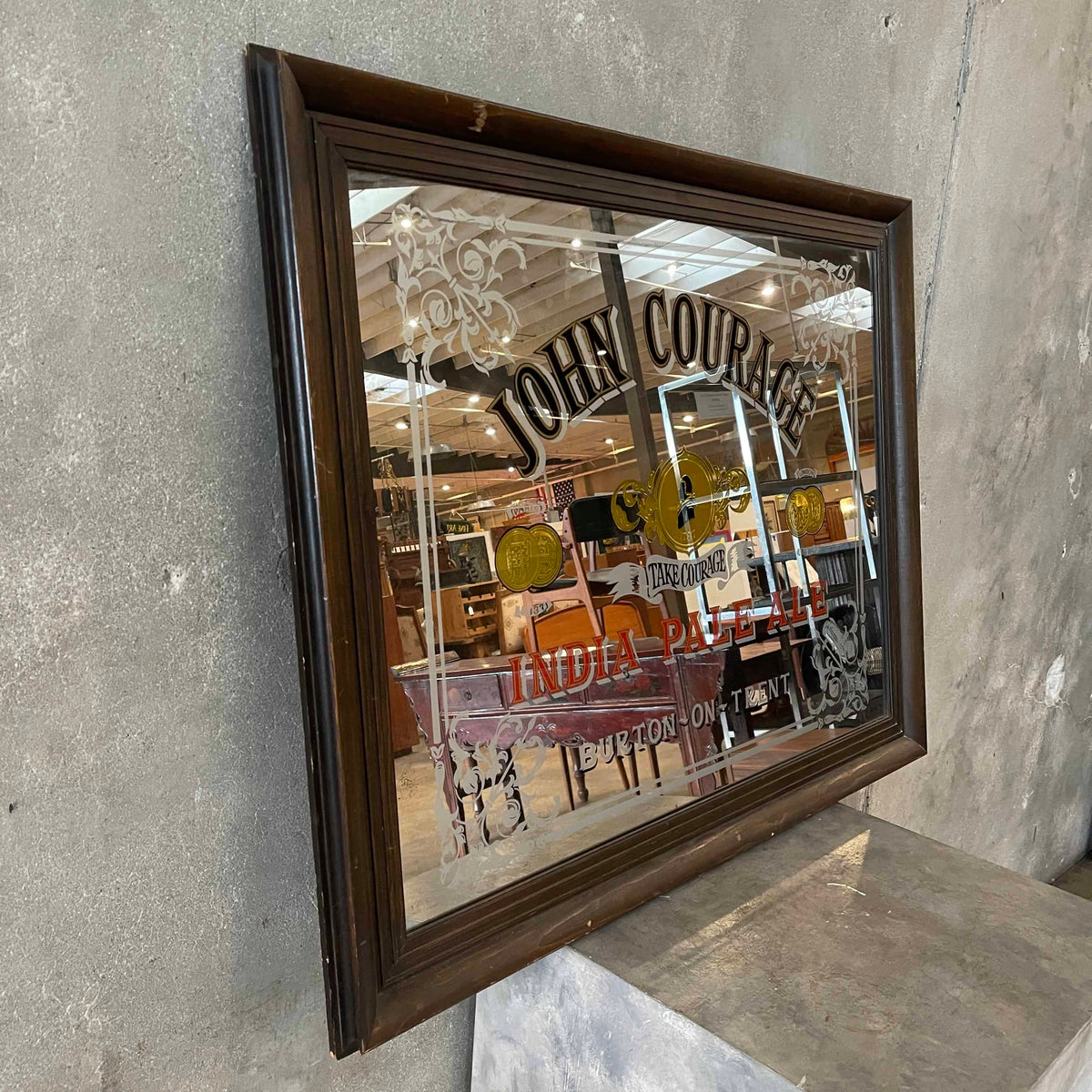 Vintage John Courage India Pale Ale Pub Mirror