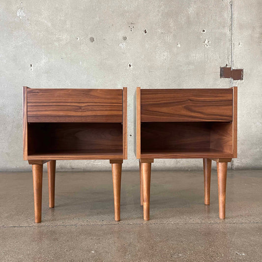 Modern Walnut Nightstands