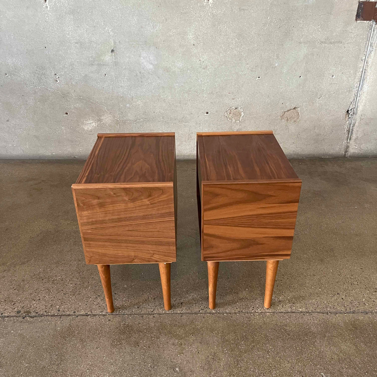 Modern Walnut Nightstands