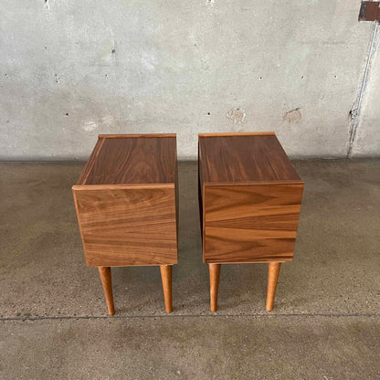 Modern Walnut Nightstands