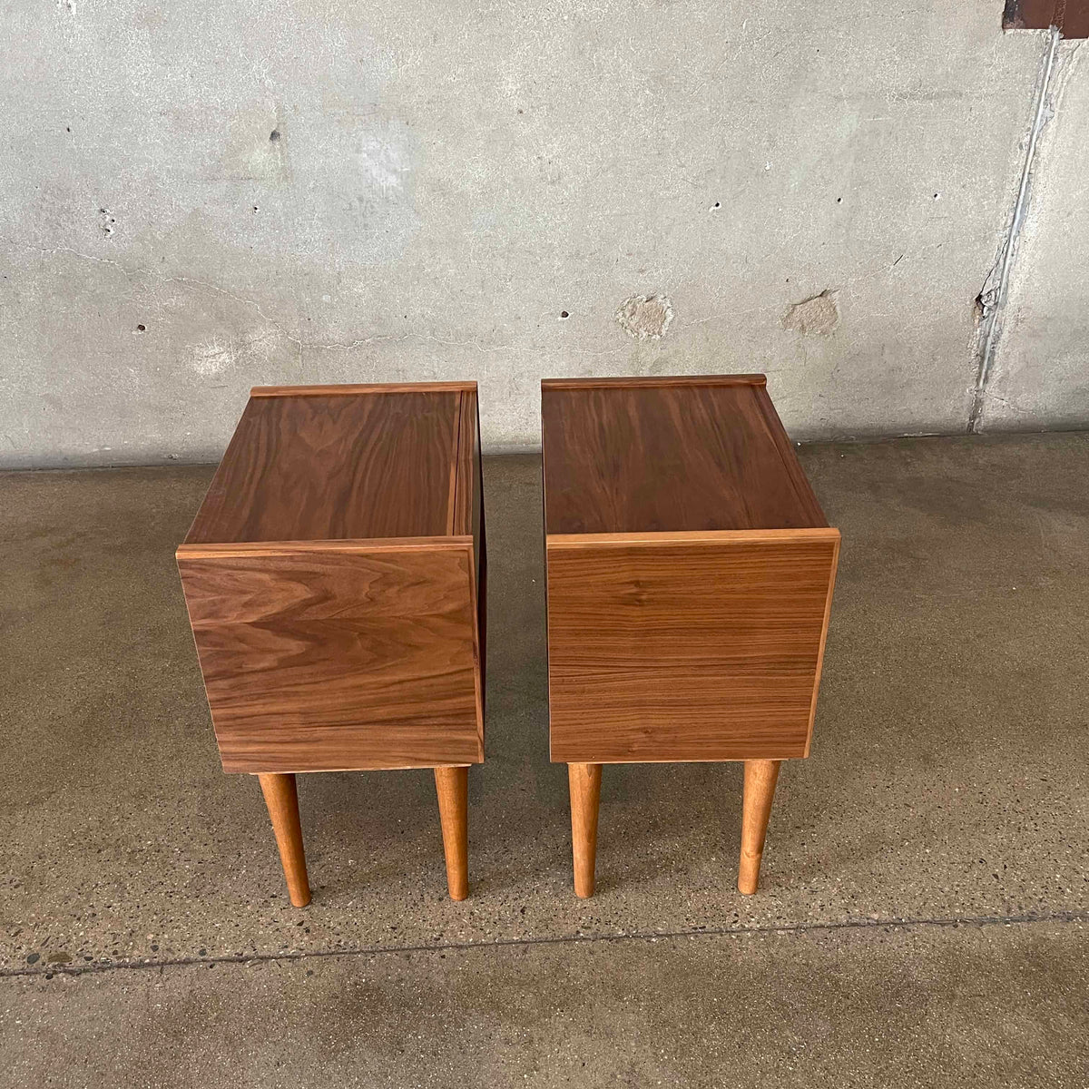 Modern Walnut Nightstands
