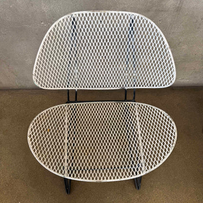 Vintage Homecrest Casino Wire Mesh Patio Love Seat and Chair