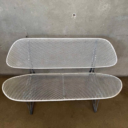 Vintage Homecrest Casino Wire Mesh Patio Love Seat and Chair