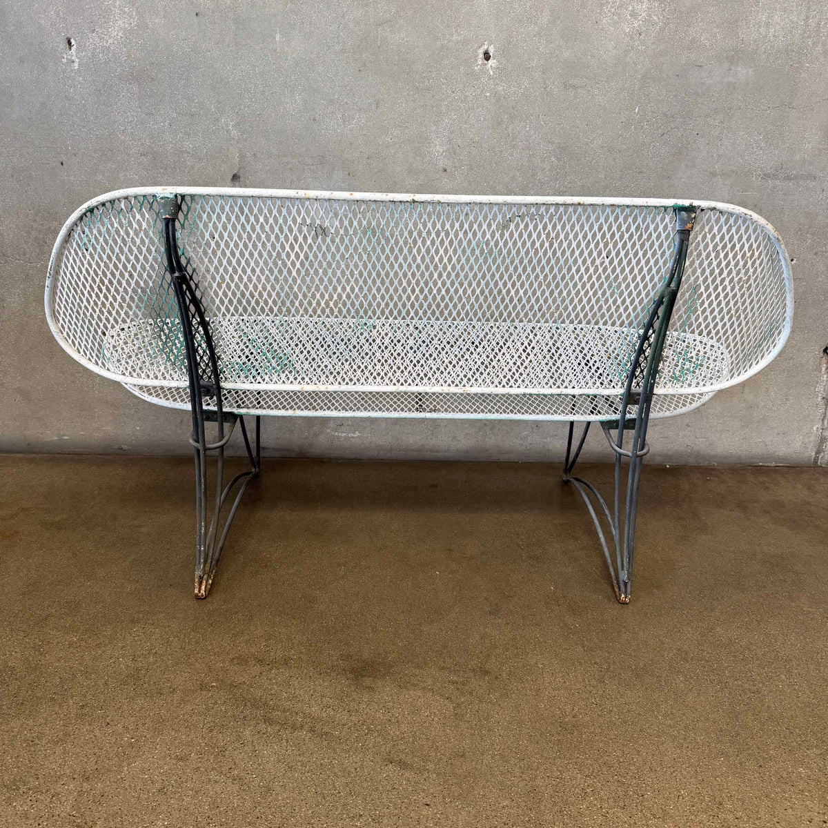 Vintage Homecrest Casino Wire Mesh Patio Love Seat and Chair
