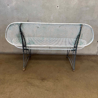 Vintage Homecrest Casino Wire Mesh Patio Love Seat and Chair