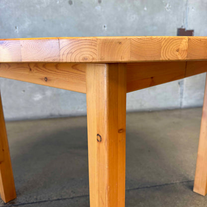 Vintage Solid Pine Dining Table