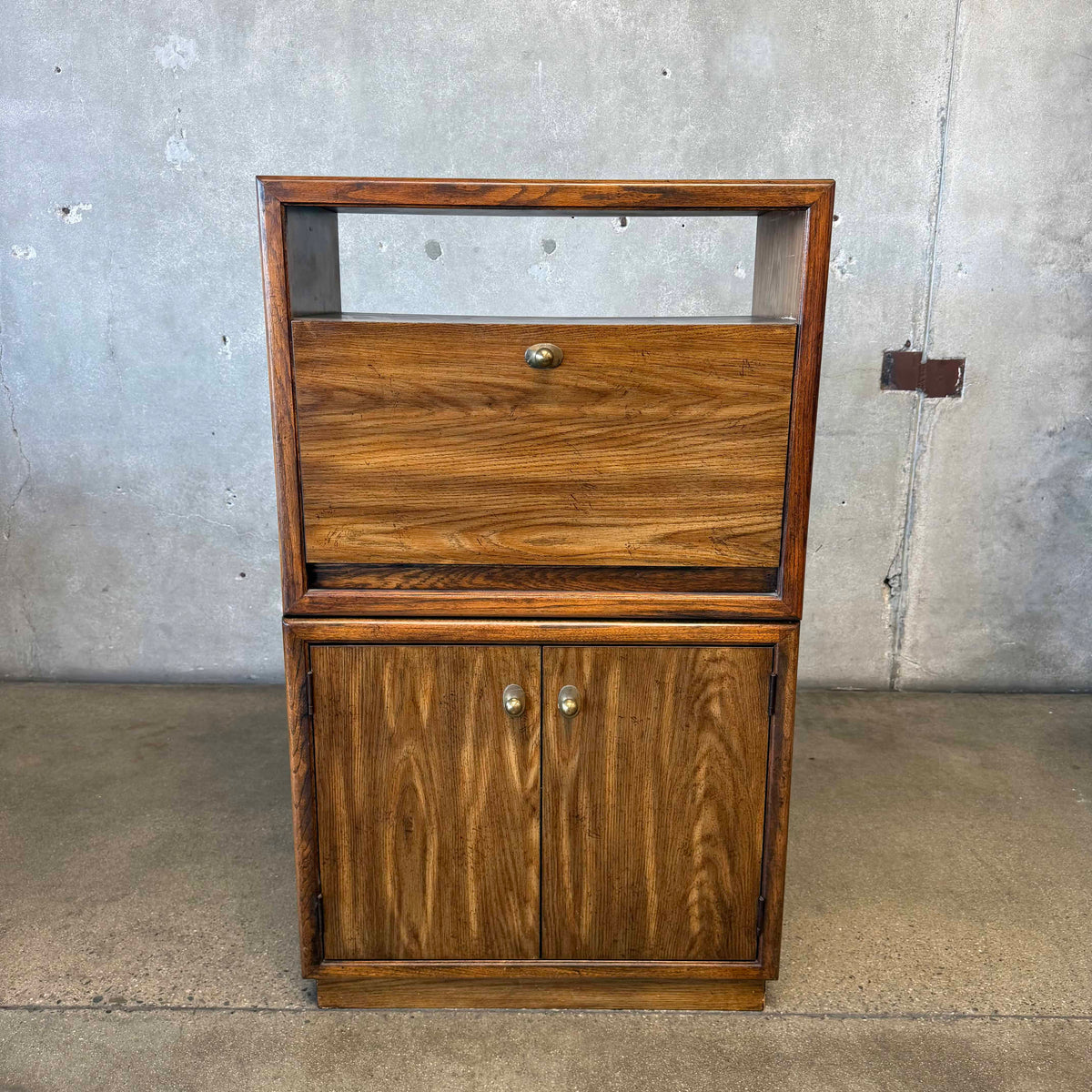 Two Cabinets With Drop Down Front