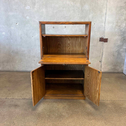 Two Cabinets With Drop Down Front