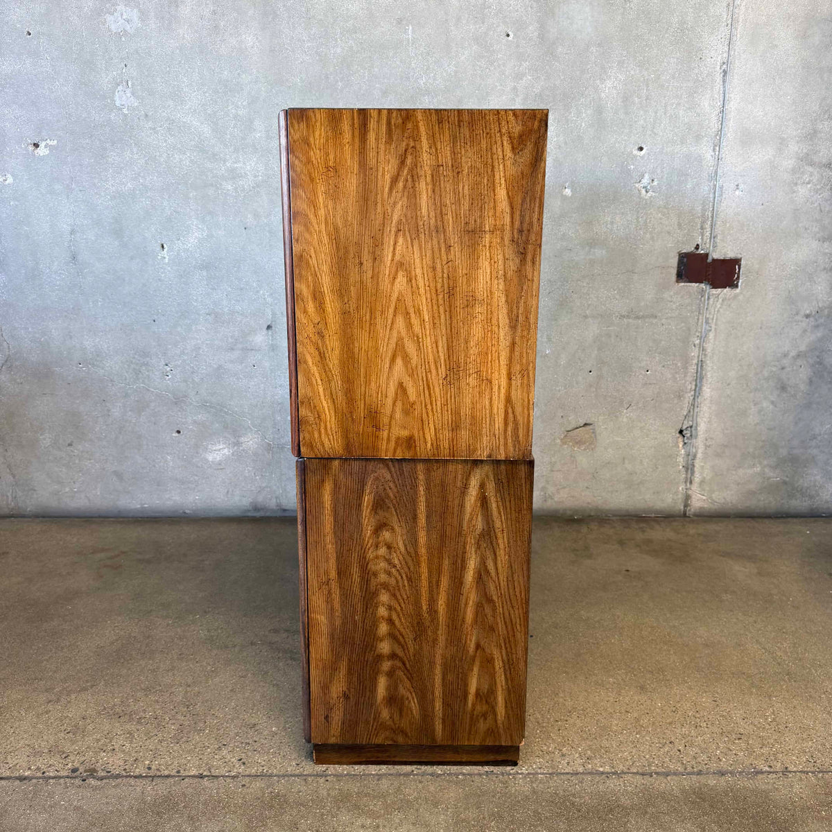 Two Cabinets With Drop Down Front