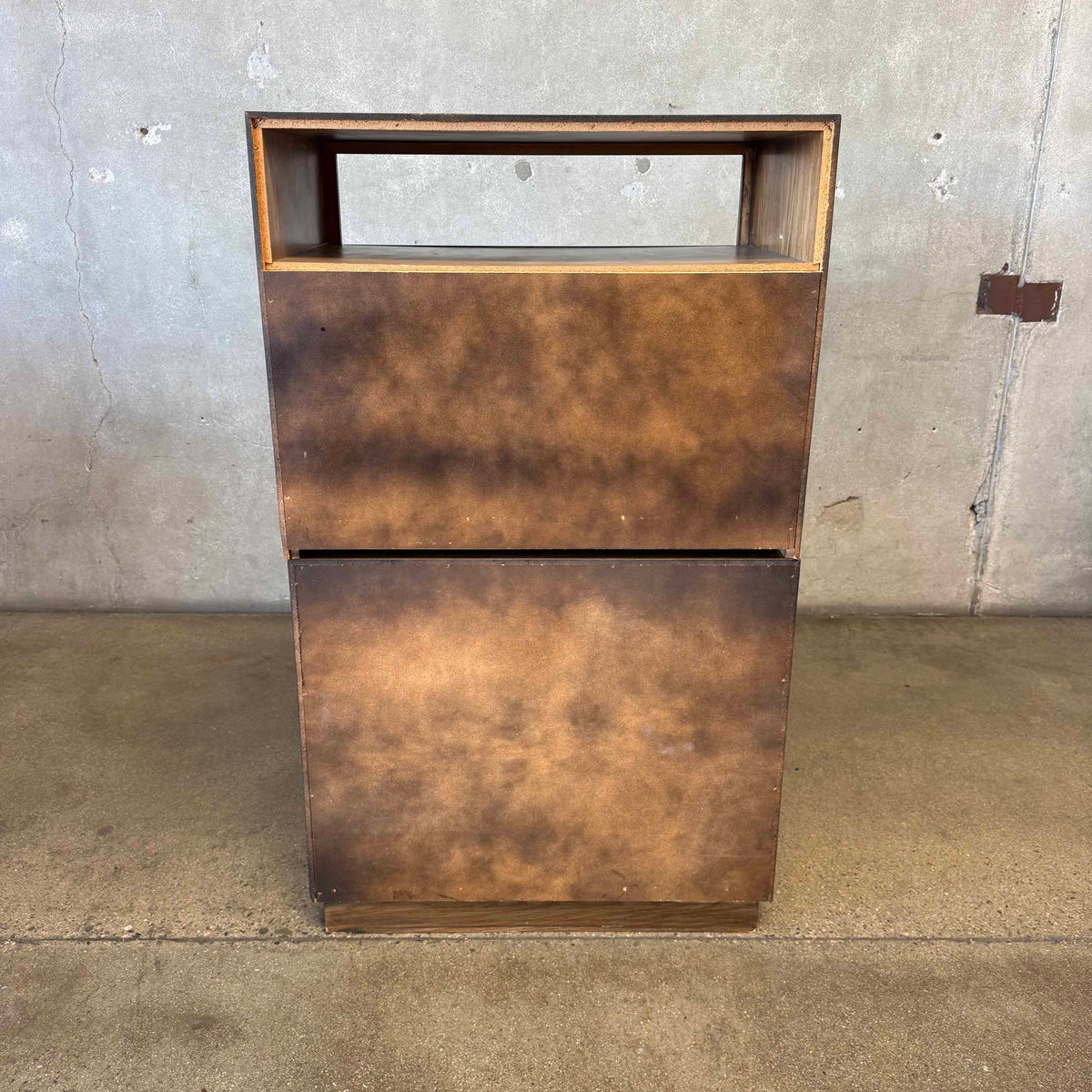 Two Cabinets With Drop Down Front