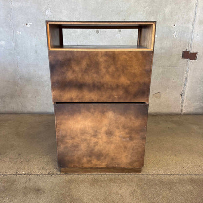Two Cabinets With Drop Down Front