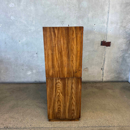 Two Cabinets With Drop Down Front