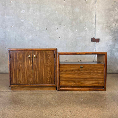 Two Cabinets With Drop Down Front