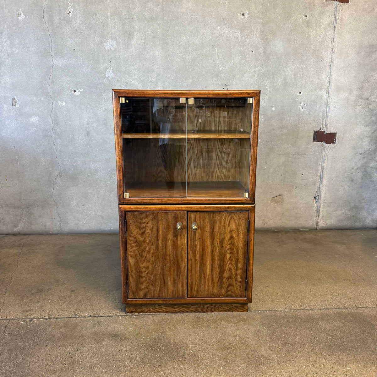 Two Cabinets With Glass Doors
