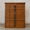 1920s Oak 24" Drawer Printers Flat File Cabinet by Hamilton Co. (Original Finish)