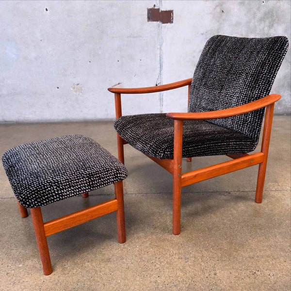 Mid Century Alf Svensson Arm Chair & Ottoman