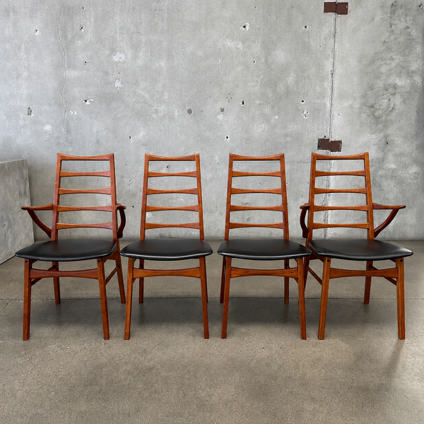 Set of 4 Danish Teak Dining Chairs by Dyrlund