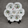 Antique Limoges Floral & Butterfly Oyster Plate